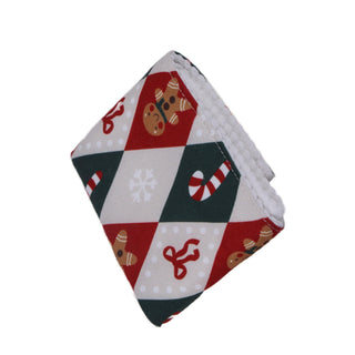 Juego de toallas de baño borde verde navideño 24 × 21 cm - color blanco
