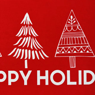 Alfombra navideña decorativa Happy Holidays 45 × 75 - color rojo