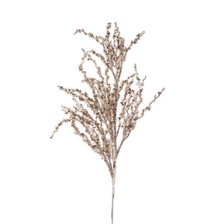 Rama decorativa navideña congelada 81 cm - color champaña