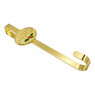 Colgador de corona de metal motivo Merry  37.2 cm - color plateado
