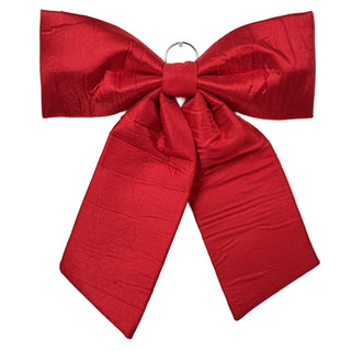 Lazo navideño tela dupion 60 cm - color rojo