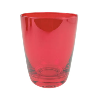 Juego de vasos de cristal, 4 piezas 7.7 × 5 × 9.6 cm - color rojo