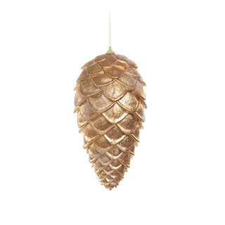 Piña colgante dorada de 28 cm