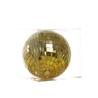 Bambalina navideña efecto mosaico de 12 cm – dorado