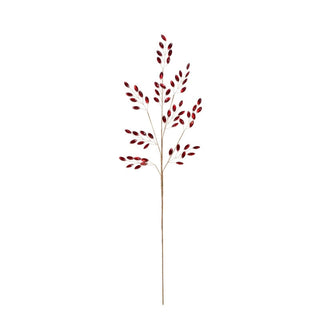 Rama de navidad relleno decorativa de 62 cm – rojo / dorado