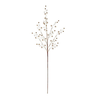 Rama de navidad relleno decorativa de 72 cm – dorado / perla