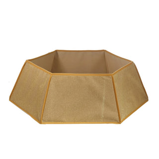 Pie de árbol poligonal para árbol de 30 × 40 × 25 cm – dorado