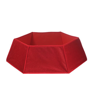 Pie de árbol poligonal para árbol de 30 × 40 × 25 cm – rojo