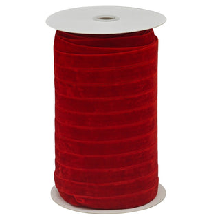 Cinta de navidad roja de 1,5 cm × 100 yardas