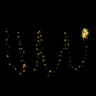 Luces de Navidad 300 luces LED color cálido con cable verde, 15 m