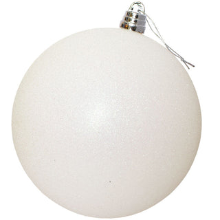 Bambalina De Navidad Color Blanco Iridiscente Escarchado 20 CM