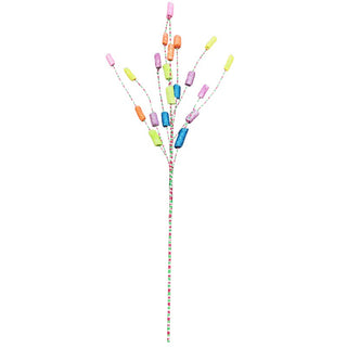 Rama De Navidad Candy Multicolor Escarchado 90 Cm