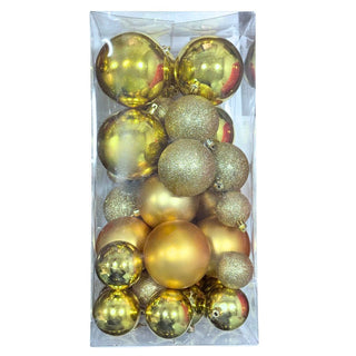 Bambalinas De Navidad 39 Piezas Color Dorado