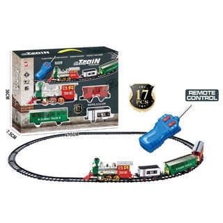 Tren De Navidad Con Pista con Sonido, Luz y Control Remoto 4 piezas