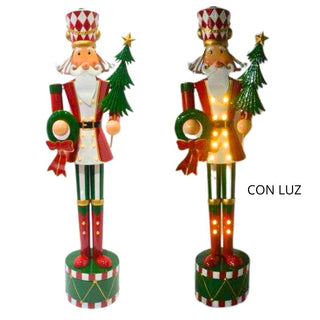 Cascanueces de Metal Con Luz Led Color Rojo/Verde 165 Cm