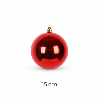 Bambalina Navideña Brillante De 15 Cm – Rojo