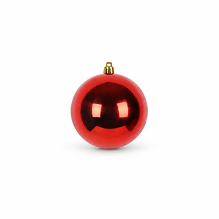 Bambalina navideña brillante de 15 cm – rojo