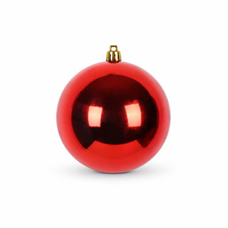 Bambalina navideña brillante de 25 cm – rojo