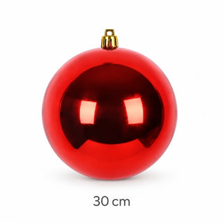 Bambalina Navideña Brillante De 30 Cm – Rojo