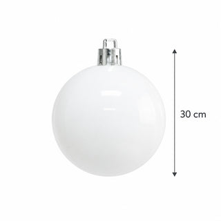 Bambalina Navideña Brillante De 30 Cm – Blanco