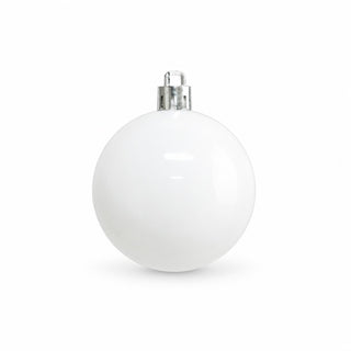 Bambalina navideña brillante de 30 cm – blanco