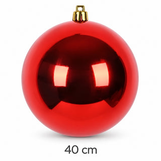 Bambalina Navideña Brillante De 40 Cm – Rojo