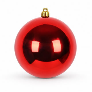 Bambalina navideña brillante de 40 cm – rojo