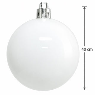Bambalina Navideña Brillante De 40 Cm – Blanco