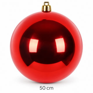Bambalina Navideña Brillante De 50 Cm – Rojo