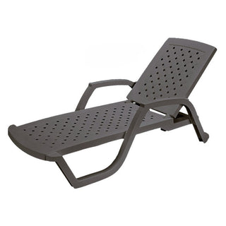 Silla Tumbona Medidas 188×69×46 cm Color Chocolate Oscuro