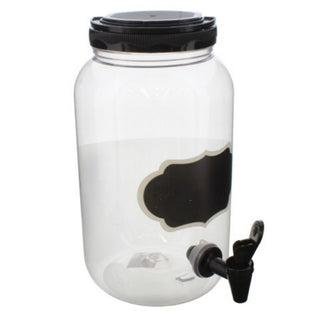 Dispensador De Bebidas Con Tapa Y Dispensador, Capacidad 3,6 Litros, Color Transparente