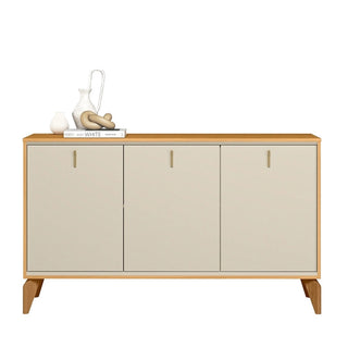 Gabinete aura 136 × 80 × 36 cm – chocolate / blanco