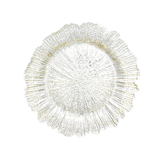 Plato de fondo decorativo 33 cm – plateado
