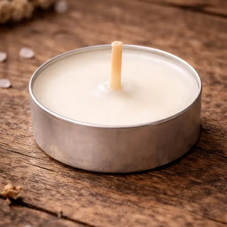 Set 25 Piezas Velas TeaLight De Parafina Color Blanco 3x7 Cm