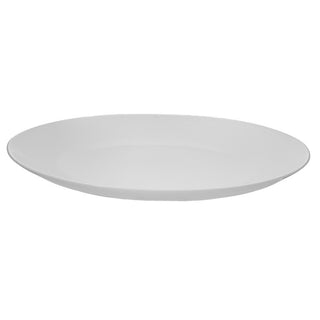 Plato Llano De Ceramica Color Blanco 24 Cm