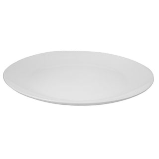 Plato LLano De Ceramica Color Blanco 26,5 Cm