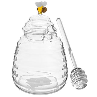 Envase De Vidrio Para Miel Con Dispensador Color Transparente 480 ML