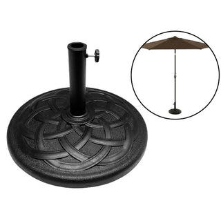 Base para paraguas de jardín 54.5 × 33 cm – negro