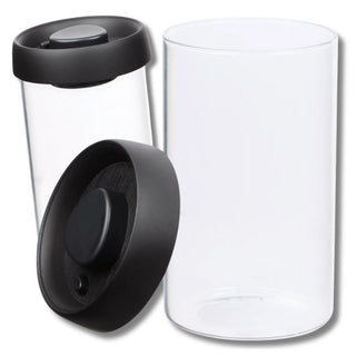 Frasco De Vidrio Transparente Con Tapa Al Vació 850 ML