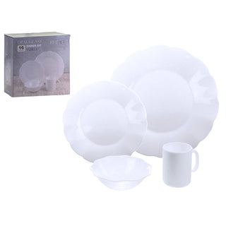 Juego de vajilla 16 piezas – blanco – 10.7.6