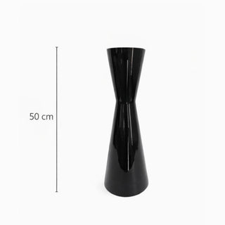 Florero De Vidrio Negro 50 cm Decorativo Moderno Elegante