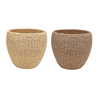 Macetero 15.5 × 13 cm – chocolate, chocolate claro
