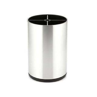 Organizador para utensilios 16 × 16 × 20.3 cm – plateado / negro