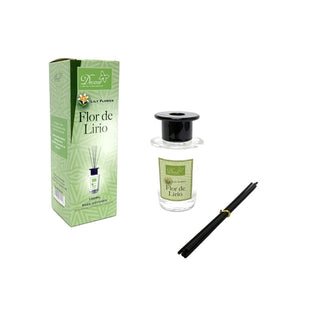 Difusor de aroma de varilla (Mikado) flor de lirio 100 ml – transparente / negro
