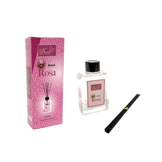Difusor de aroma de varilla (Mikado) rosa 100 ml – transparente