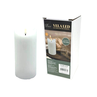 Vela LED 7 × 15 cm – blanco