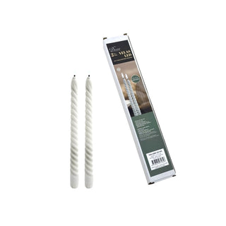 Velas LED torneada para candelabro 2 piezas –  luz blanca – 2.1 × 25.2