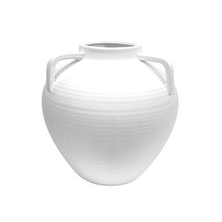 Jarrón de terracota 27 × 27 × 27 cm – blanco