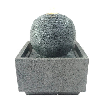 Adorno fuente decorativa 21 × 21 × 26.5 cm – gris