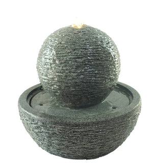 Adorno fuente decorativa 35 × 35 × 32 cm – gris